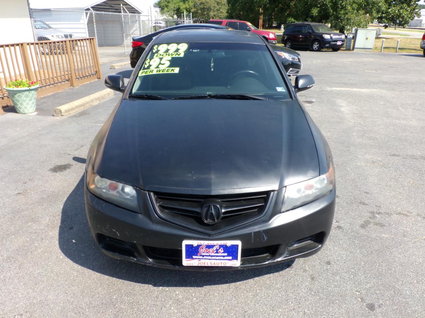 2004 Black Acura TSX 5-speed AT (JH4CL96844C) with an 2.4L L4 DOHC 16V engine, 5-Speed Automatic Overdrive transmission, located at 5700 Curlew Drive, Norfolk, VA, 23502, (757) 455-6330, 36.841885, -76.209412 - Photo#2